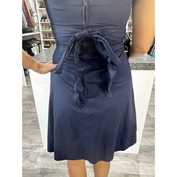 B. Darlin Navy Waist Tie Dress - Picture 6 of 8
